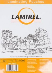 Пленка для ламинирования Fellowes 75мкм A3 (100шт) Lamirel (LA-78655)